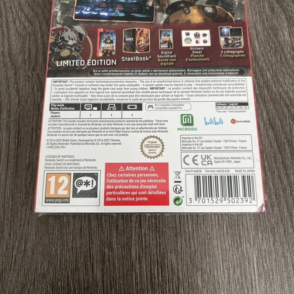 F.I.S.T.: Forged In Shadow Torch (Limited Edition) (PAL) (Nintendo Switch) NEW